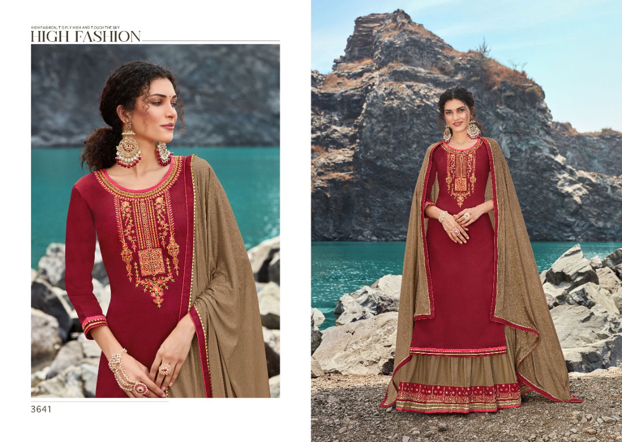 Rangoon Poshak Heavy FAncy Festive Wear Embroider Ready Made Suit Collection